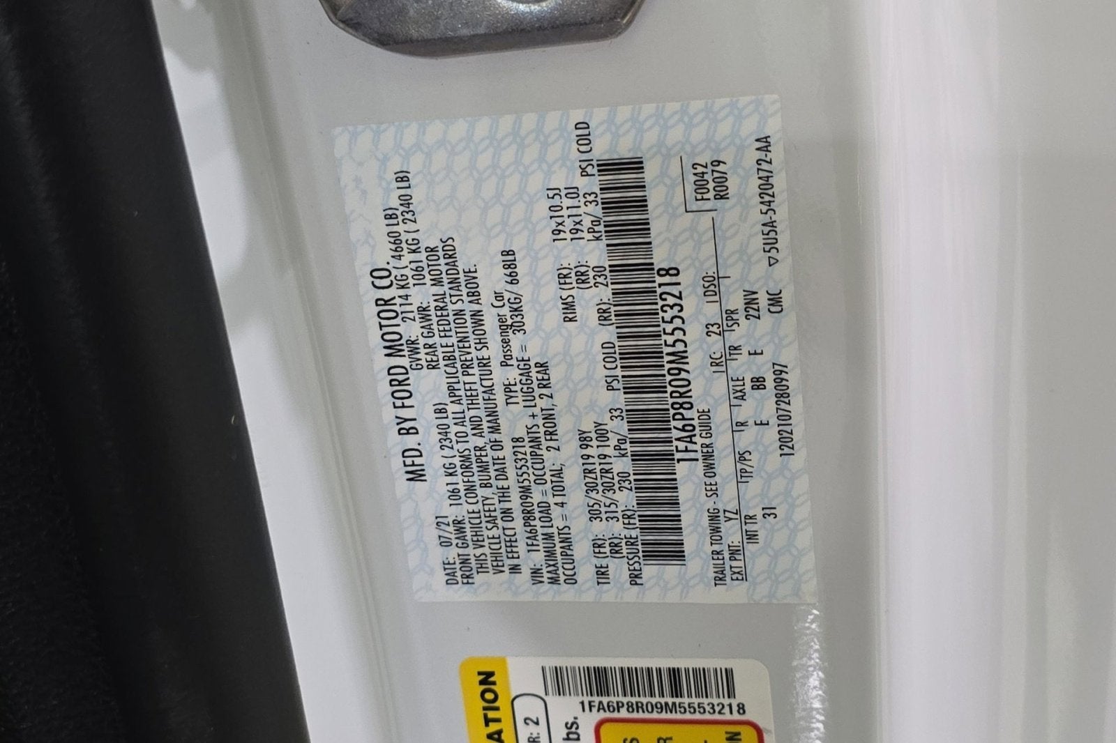 2021 Ford Mustang Mach 1