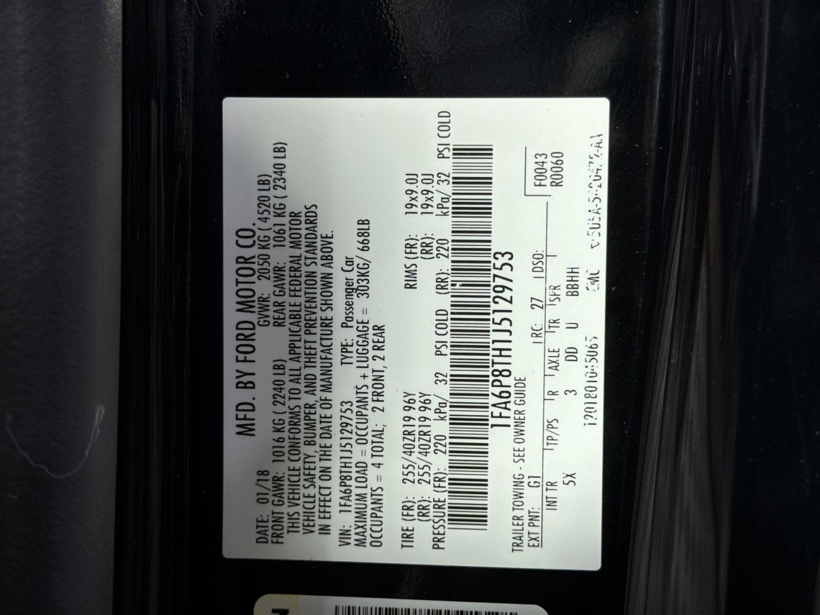 2018 Ford Mustang EcoBoost Premium