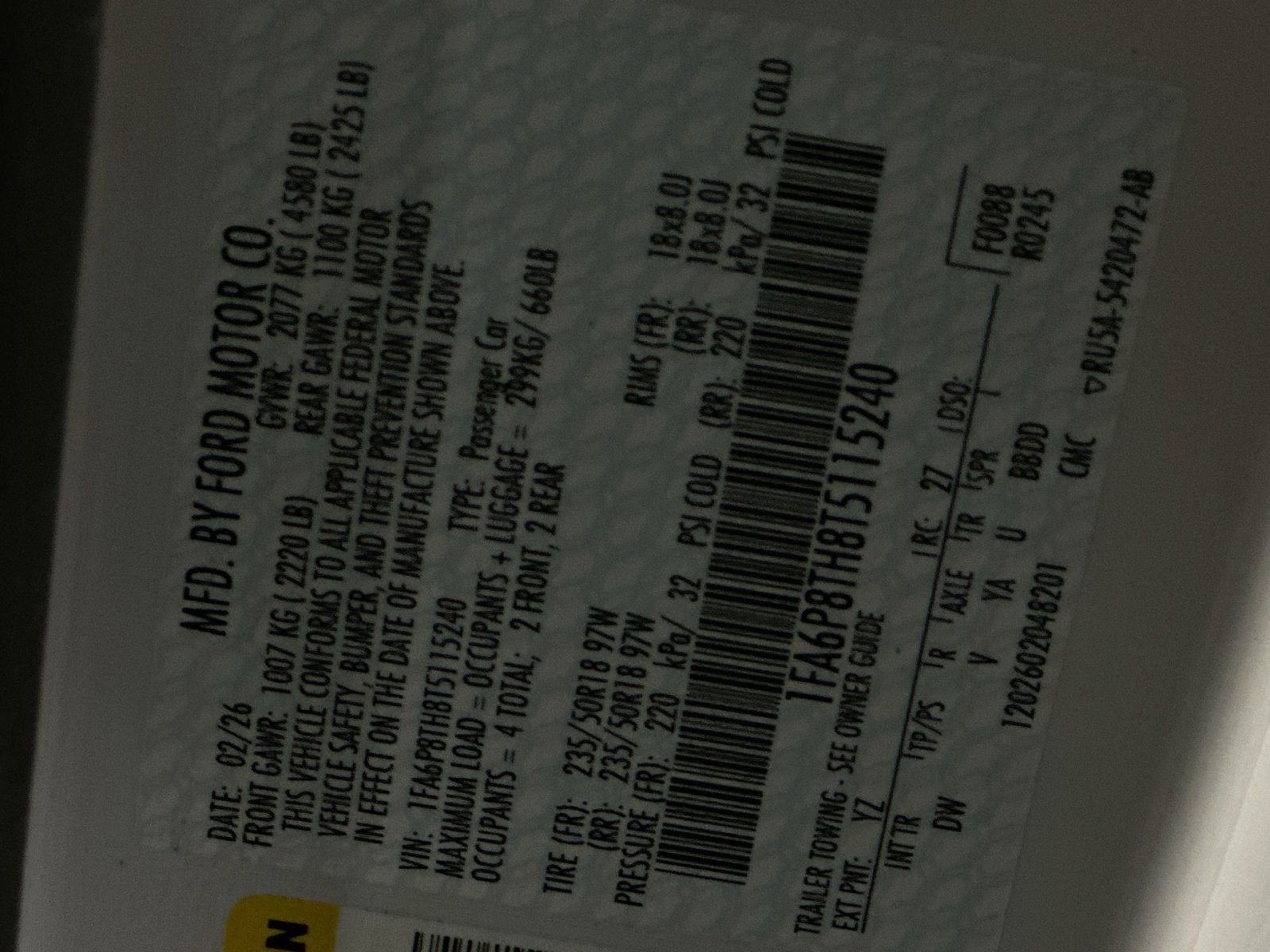 2026 Ford Mustang EcoBoost