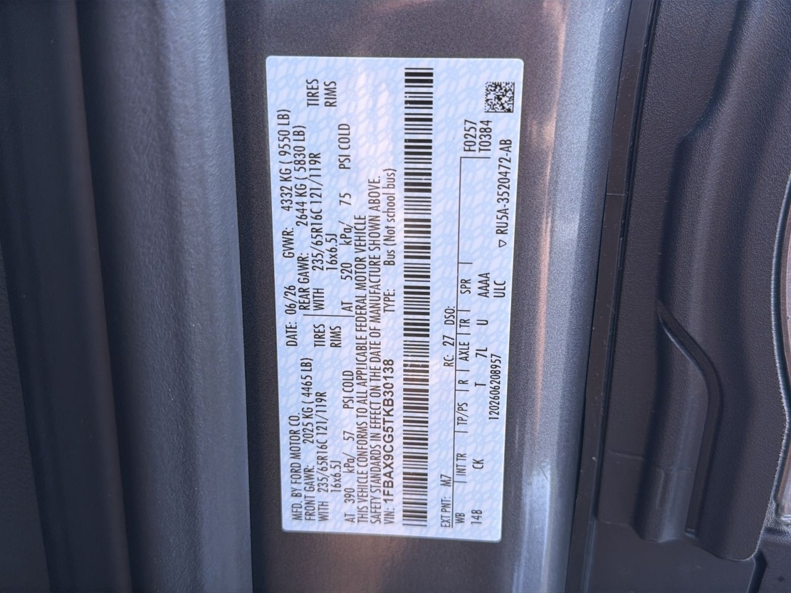 2026 Ford Transit-350 XLT