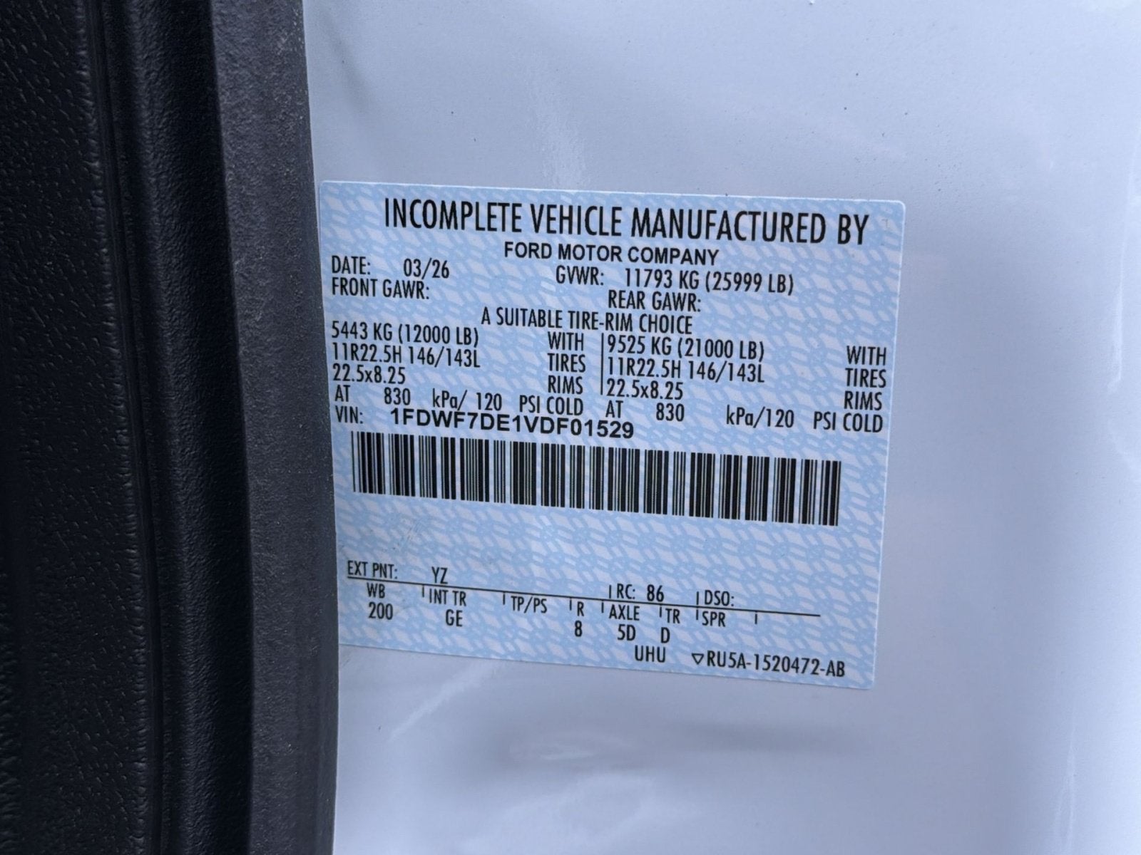 2027 Ford F-750 Chipper Truck Base