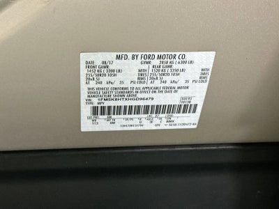 2017 Ford Explorer Platinum