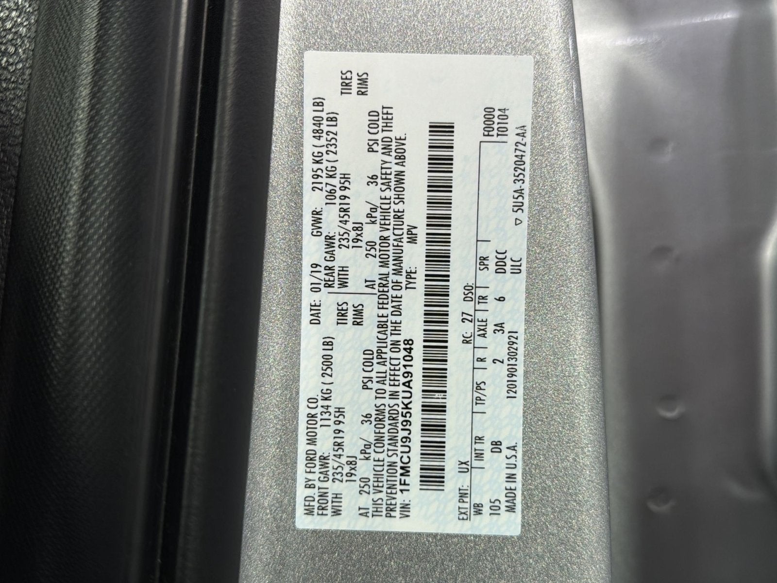 2019 Ford Escape Titanium