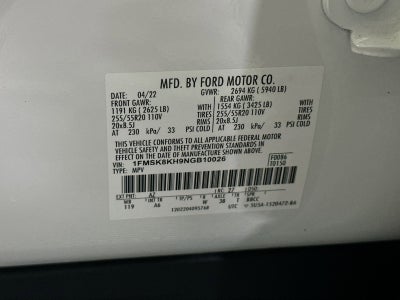 2022 Ford Explorer ST-Line