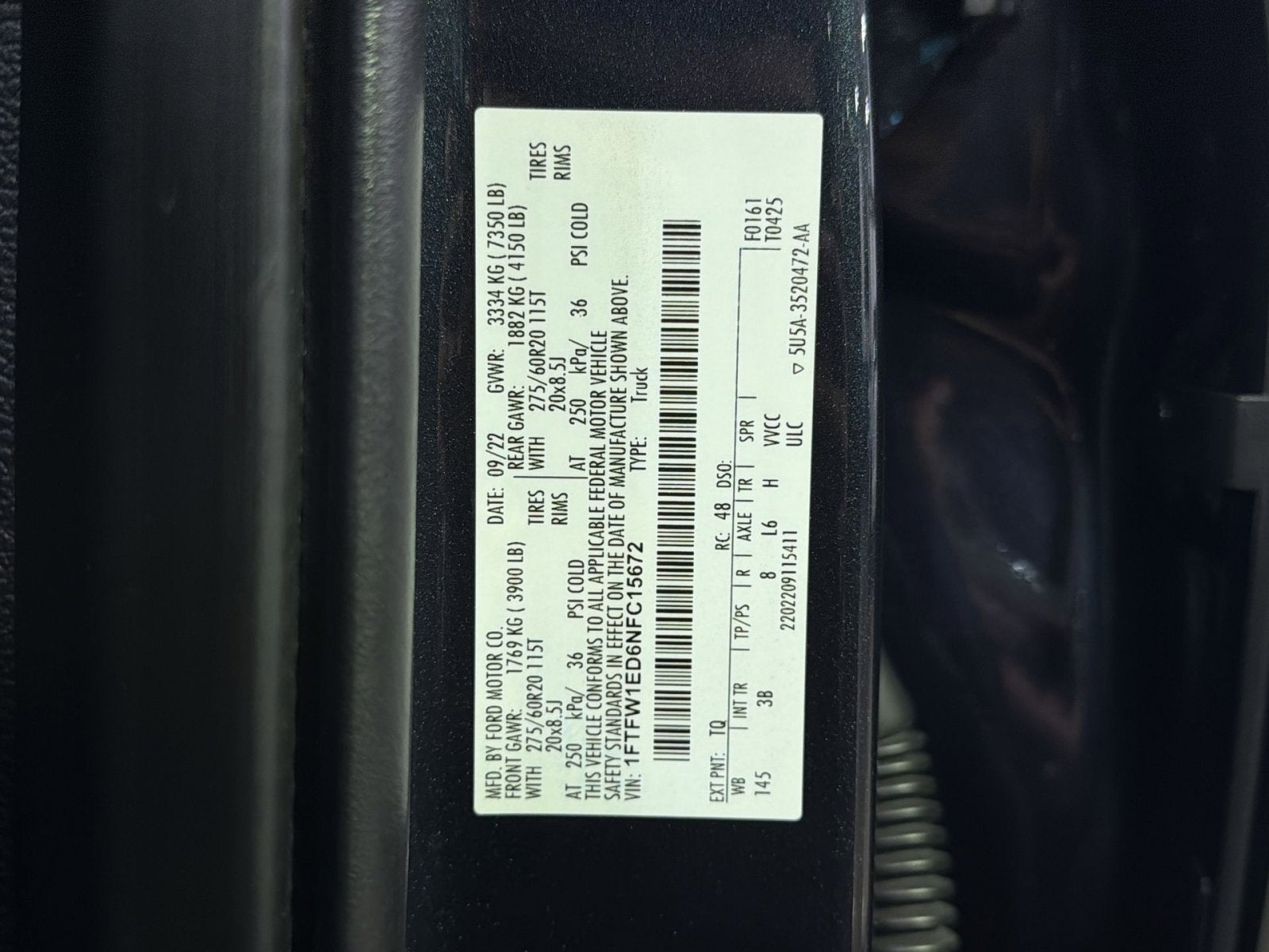 2022 Ford F-150 Platinum