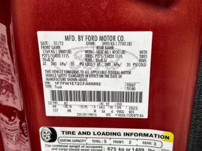 2012 Ford F-150 Lariat