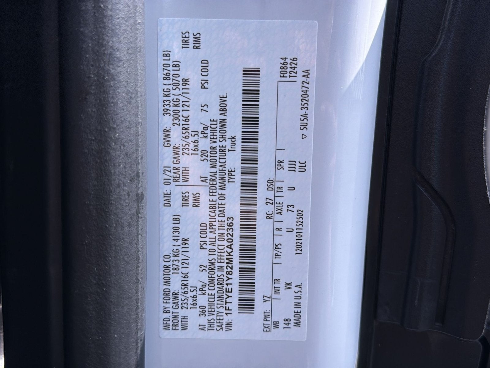 2021 Ford Transit-150 Base