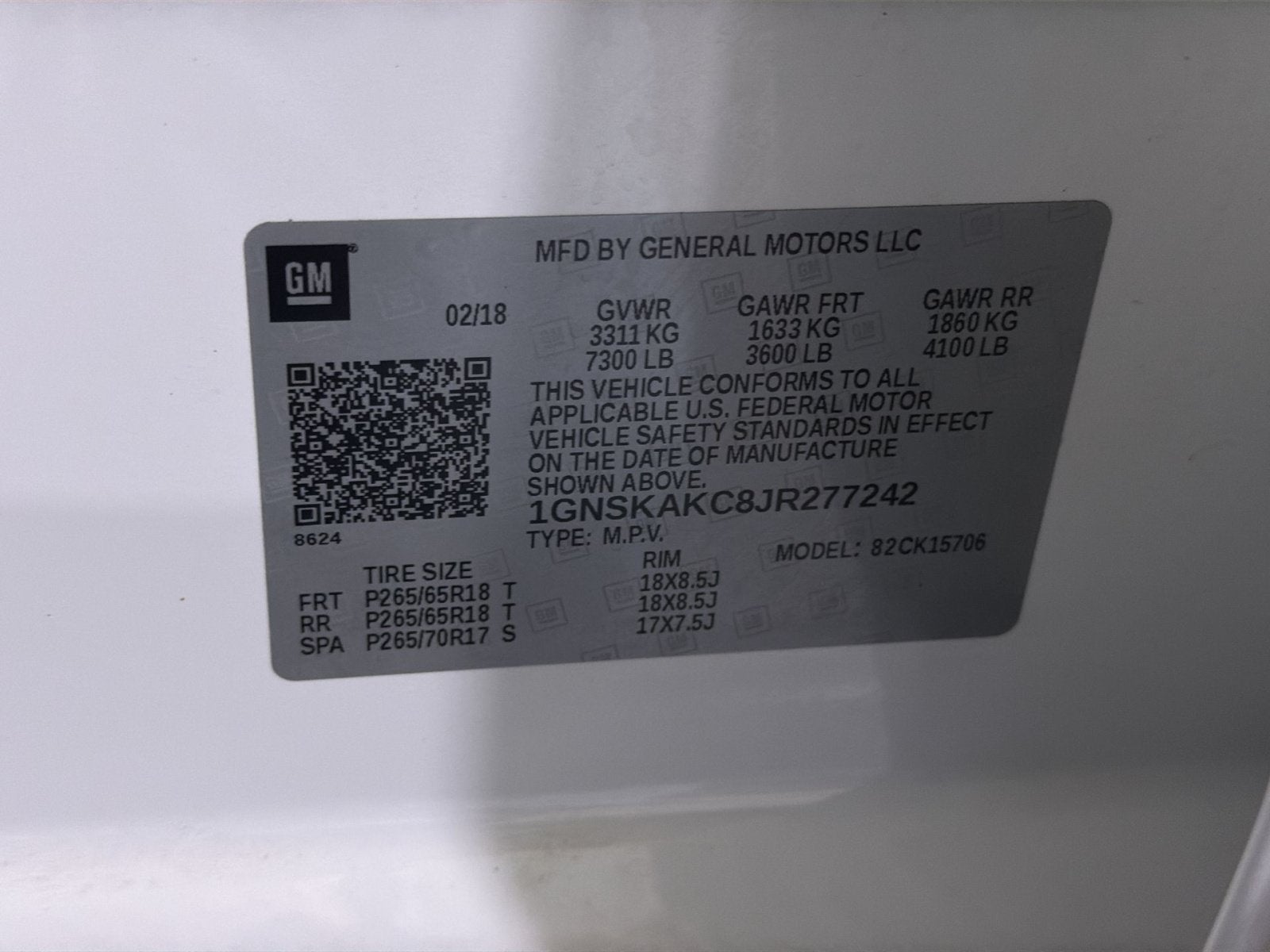 2018 Chevrolet Tahoe LS