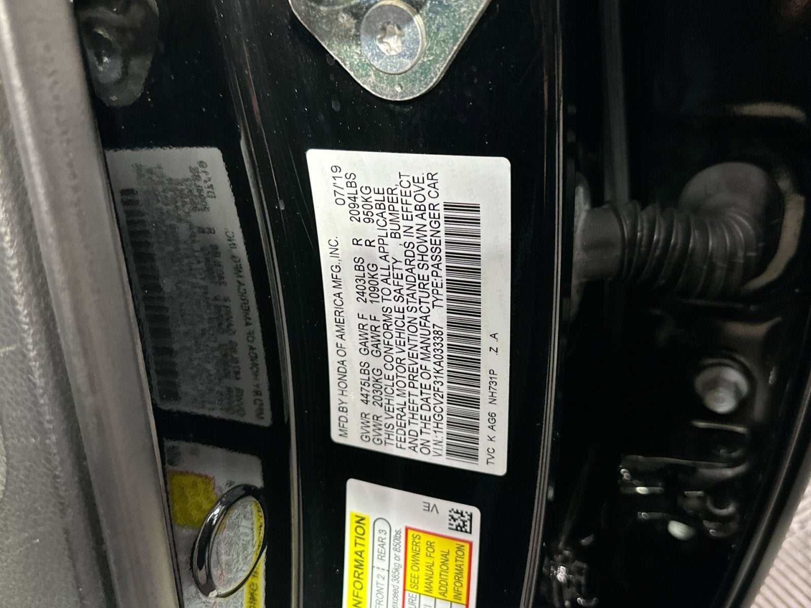 2019 Honda Accord Sport 2.0T