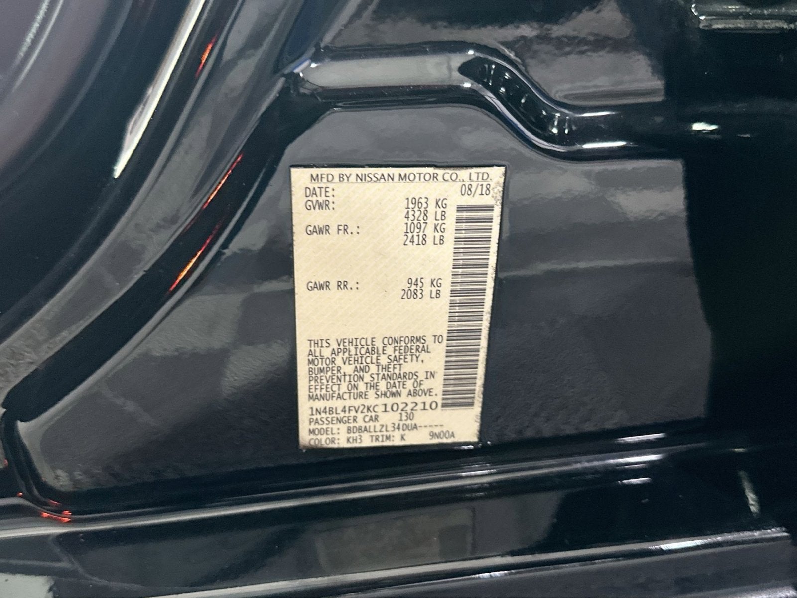 2019 Nissan Altima 2.5 Platinum