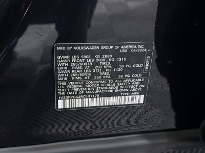 2024 Volkswagen Atlas 2.0T Peak Edition SEL