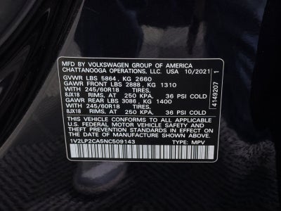 2022 Volkswagen Atlas 2.0T SE