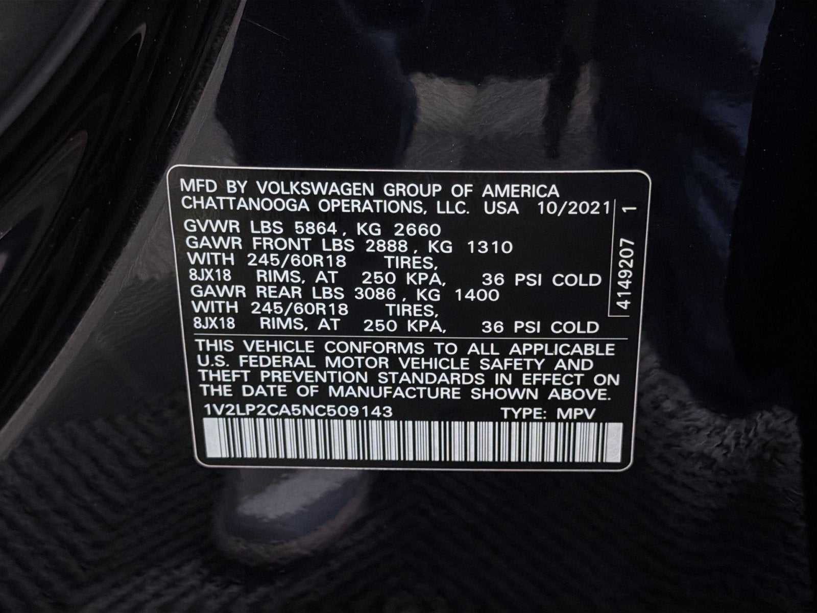 2022 Volkswagen Atlas 2.0T SE