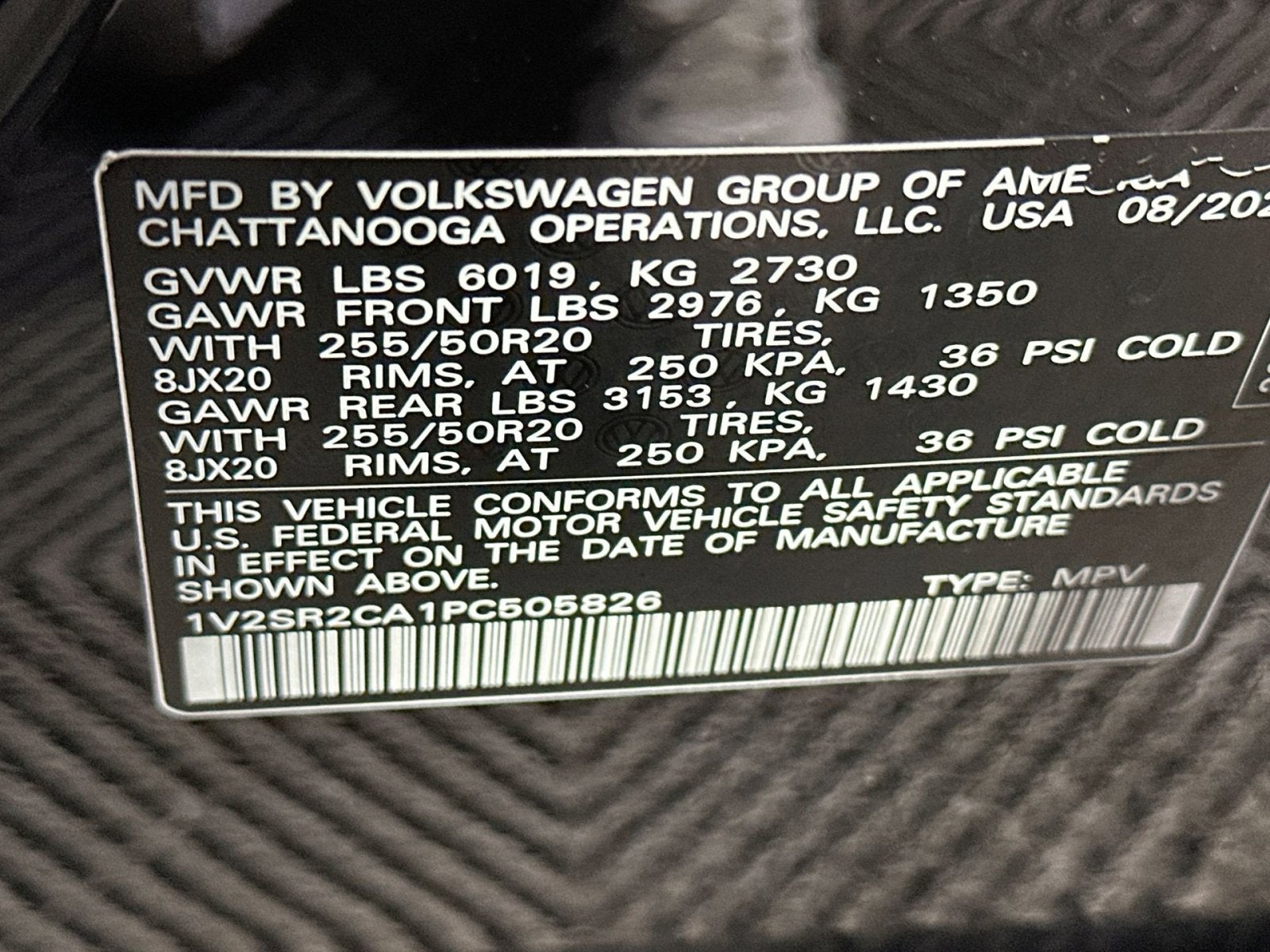 2023 Volkswagen Atlas 3.6L V6 SEL R-Line