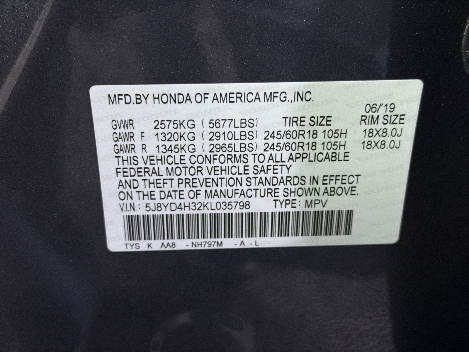 2019 Acura MDX 3.5L