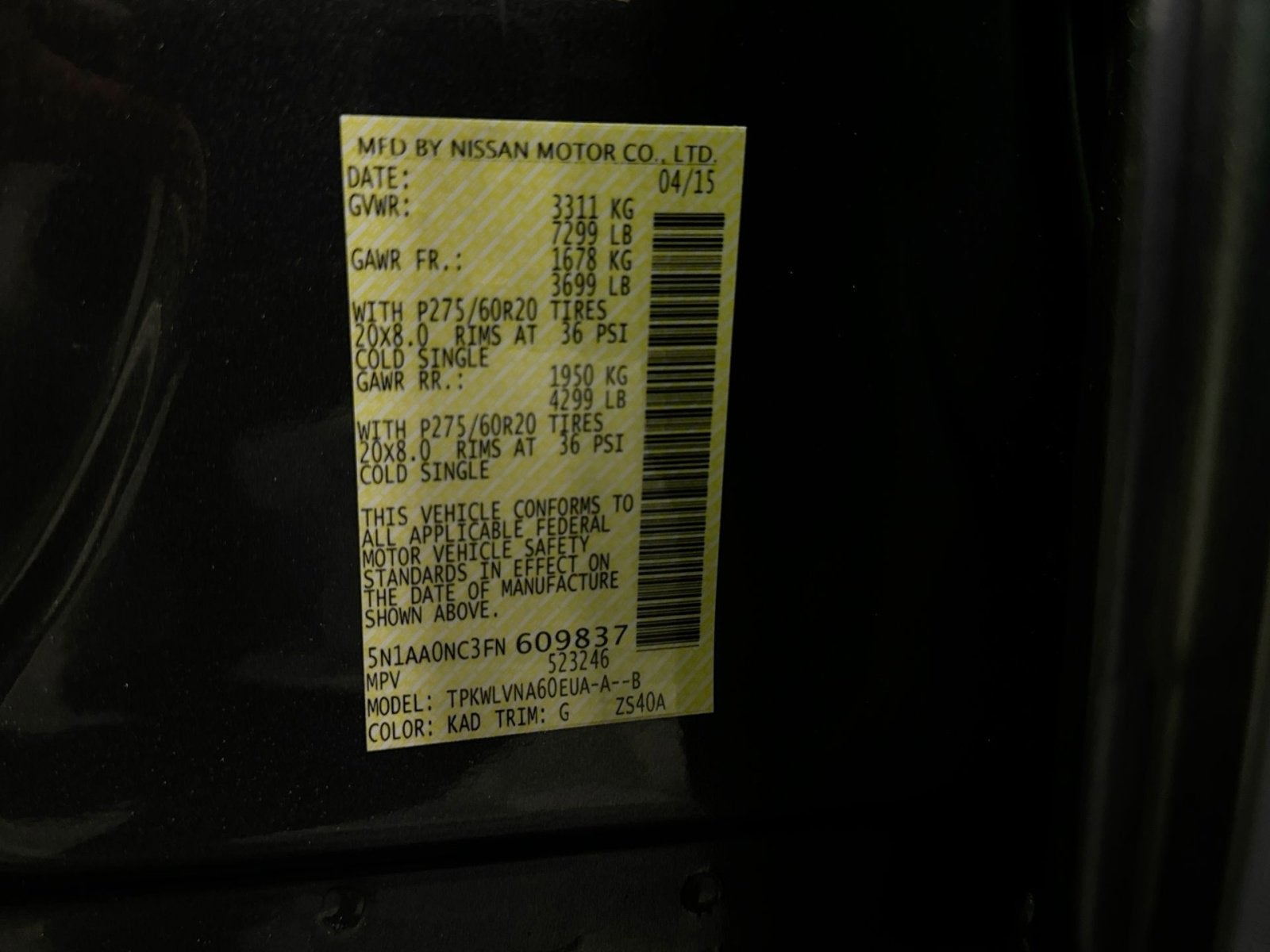 2015 Nissan Armada SL