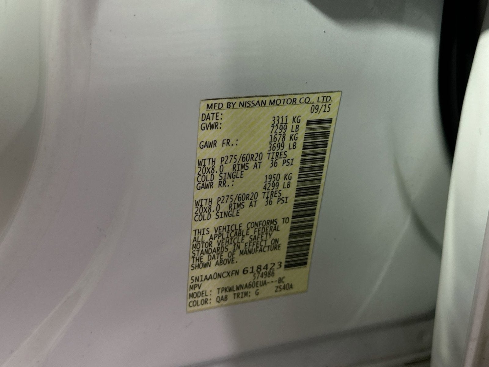 2015 Nissan Armada Platinum