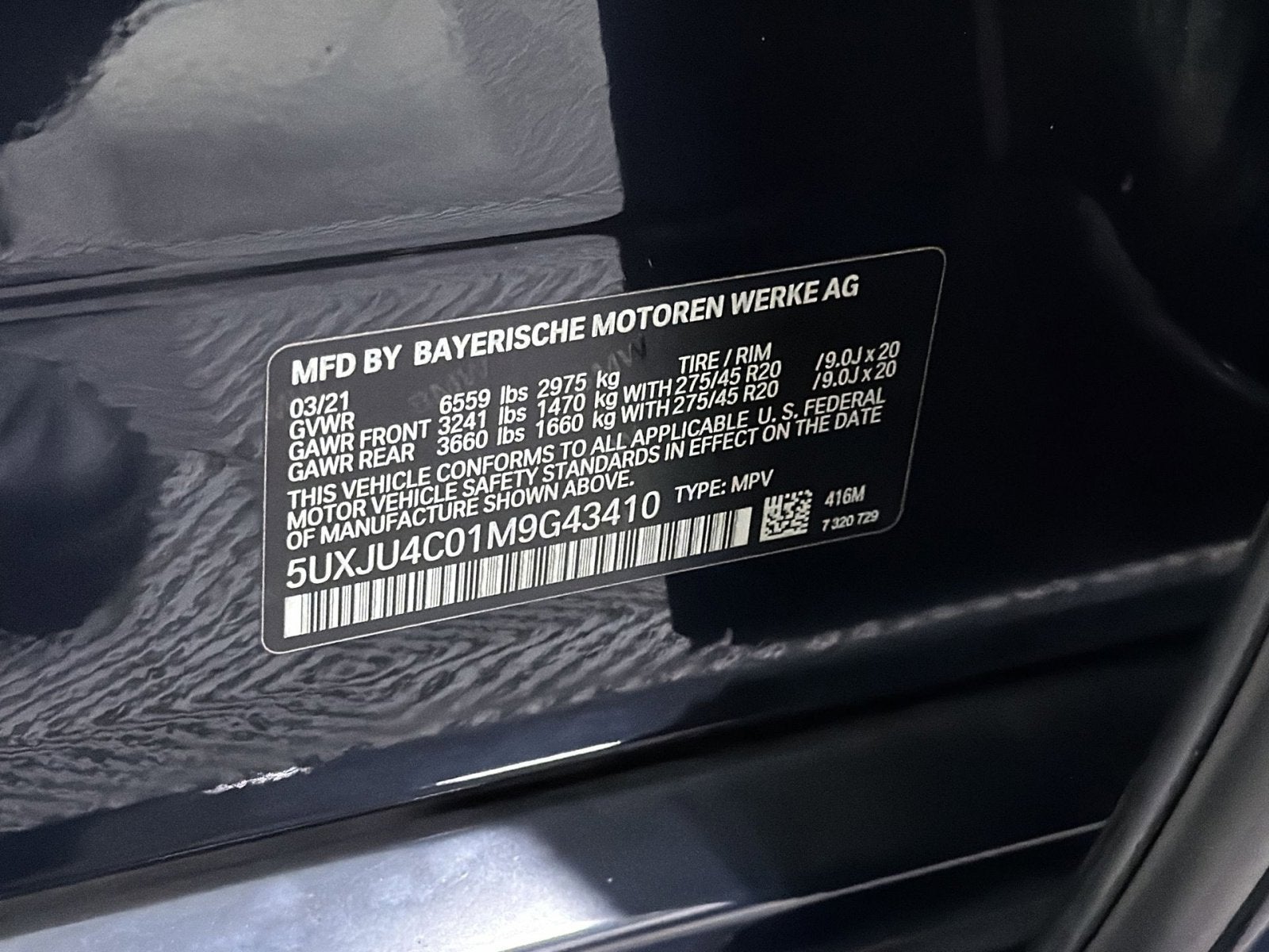 2021 BMW X5 M50i