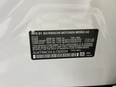 2018 BMW X3 xDrive30i