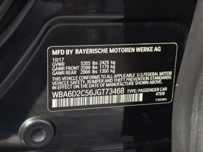 2018 BMW 6 Series 640i xDrive Gran Coupe