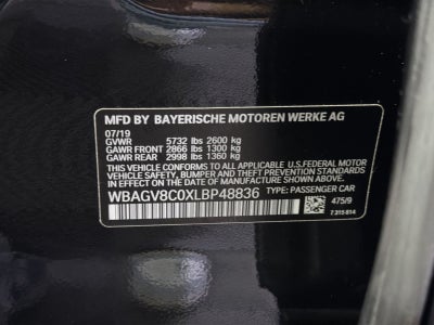 2020 BMW 8 Series M850i xDrive Gran Coupe