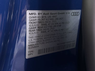 2025 Audi RS Q8 performance 4.0T