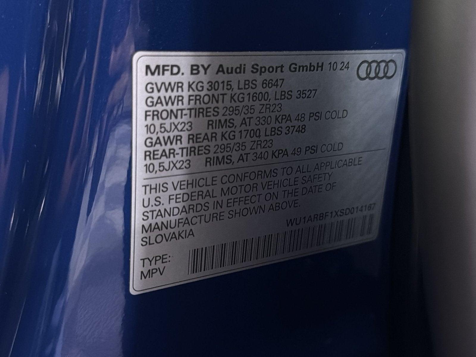 2025 Audi RS Q8 performance 4.0T