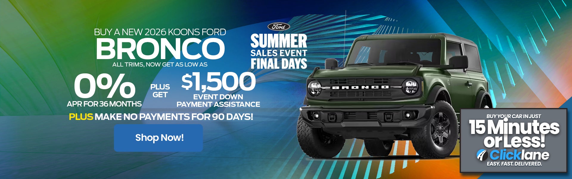 2026 Ford Bronco APR Offer