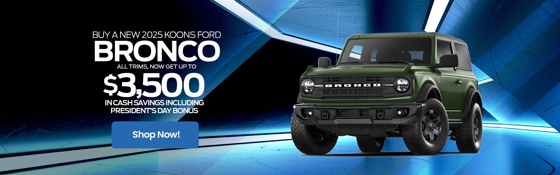 2025 Ford Bronco Rebate Offer