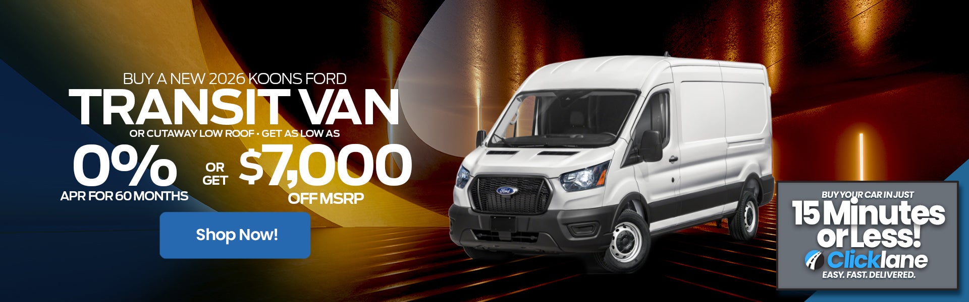2026 Ford Transit APR Offer