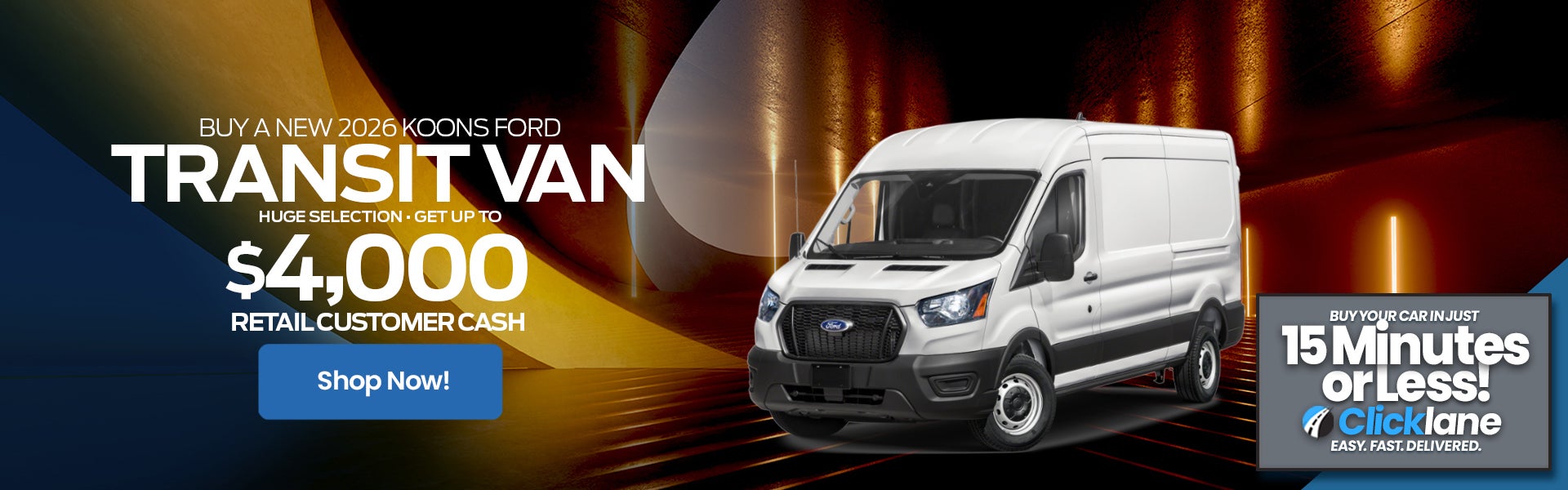 2026 Ford Transit Rebate Offer