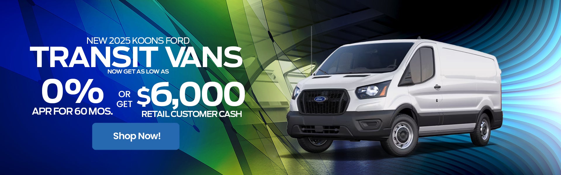 New 2025 Koons ford Transit Vans