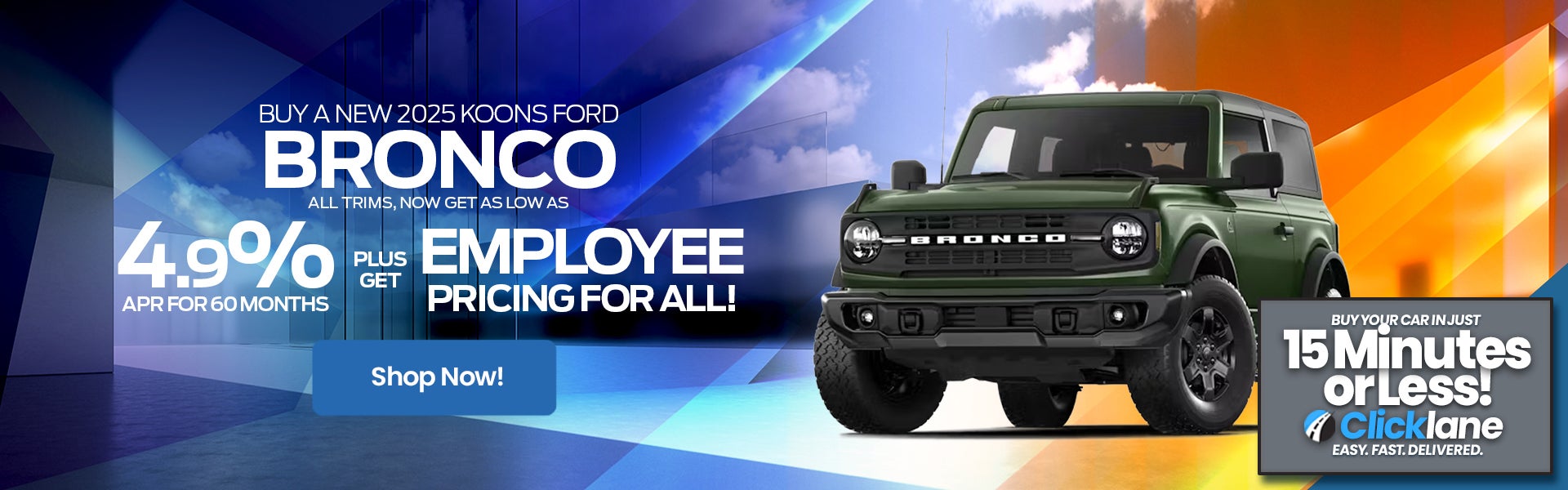 2025 Ford Bronco APR Offer