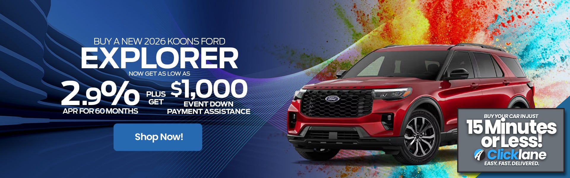 2026 Ford Explorer APR Offer
