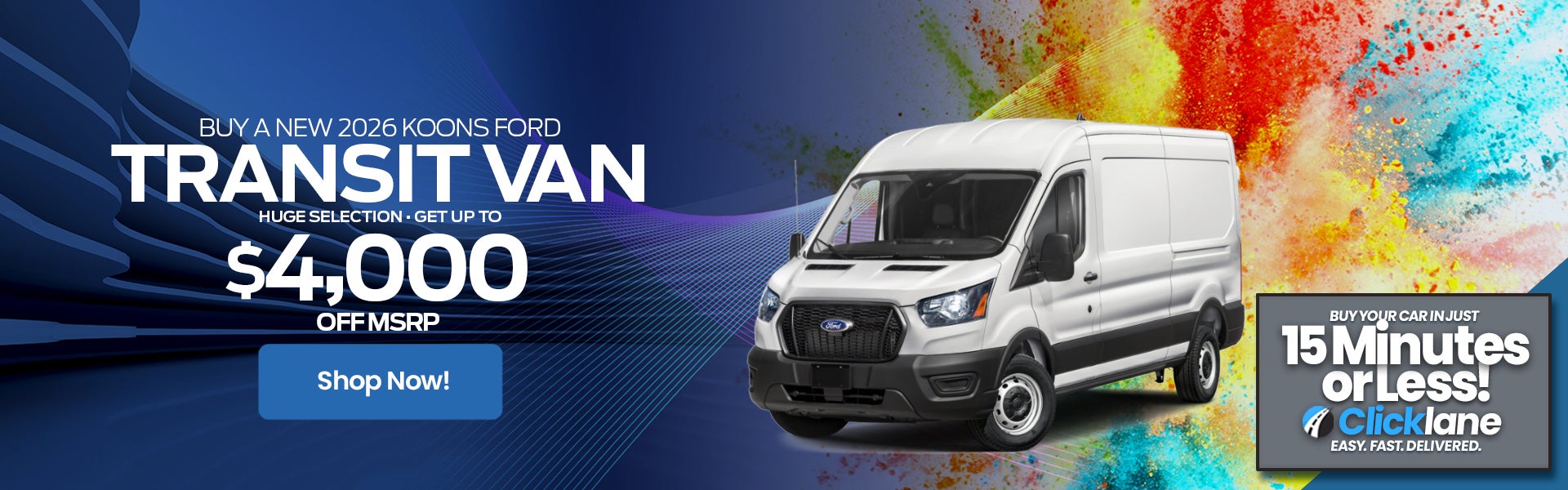 2026 Ford Transit Rebate Offer